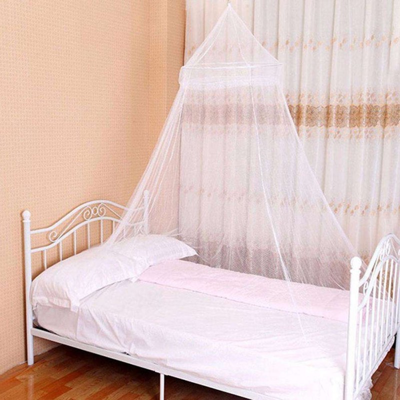 Summer Lace Hung Dome Mosquito Nets Anti Insect Bed Canopy Home Decor(White