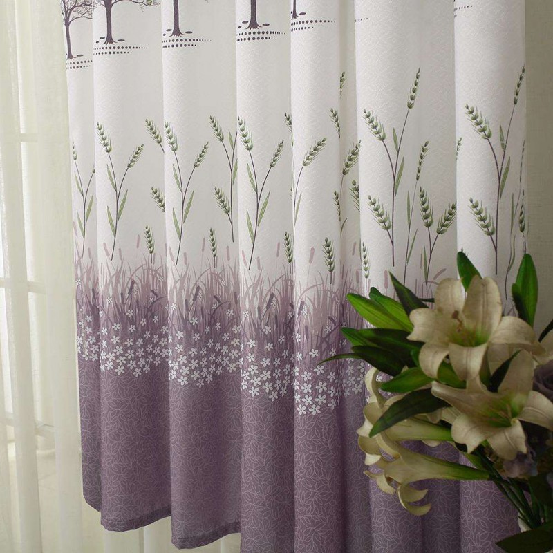 Wheat Tree Print Shading Window Curtain Yarn Purdah Living Room Home Decor