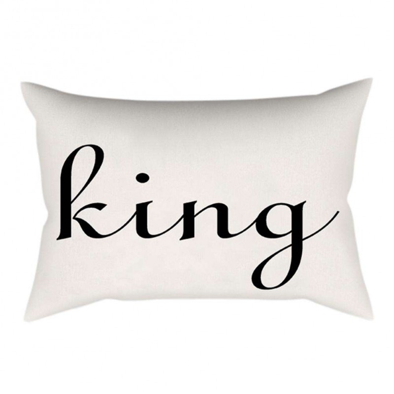 Letter Breathable Sofa Cushion Pillow Co...