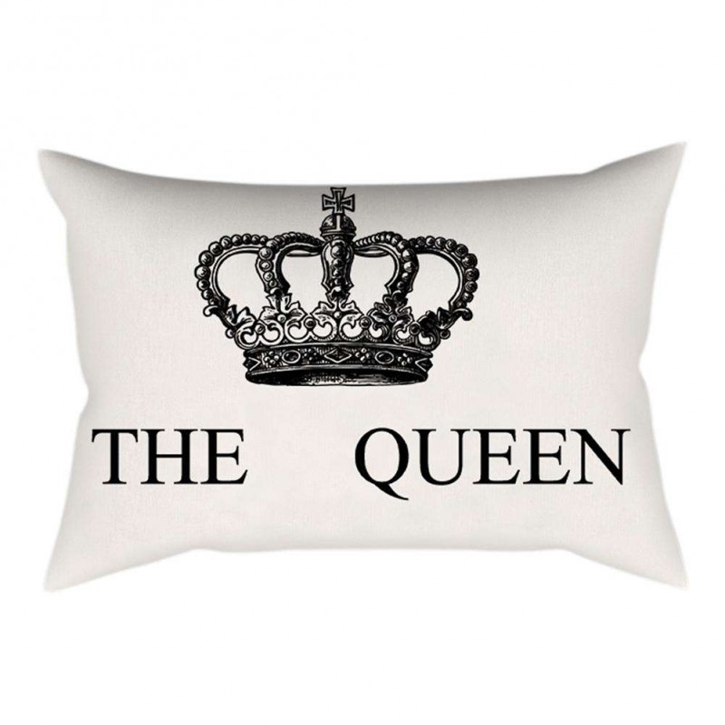 Home Decor Cushion Cover  English Alphabet Sofa Soft Pillow Case (A)