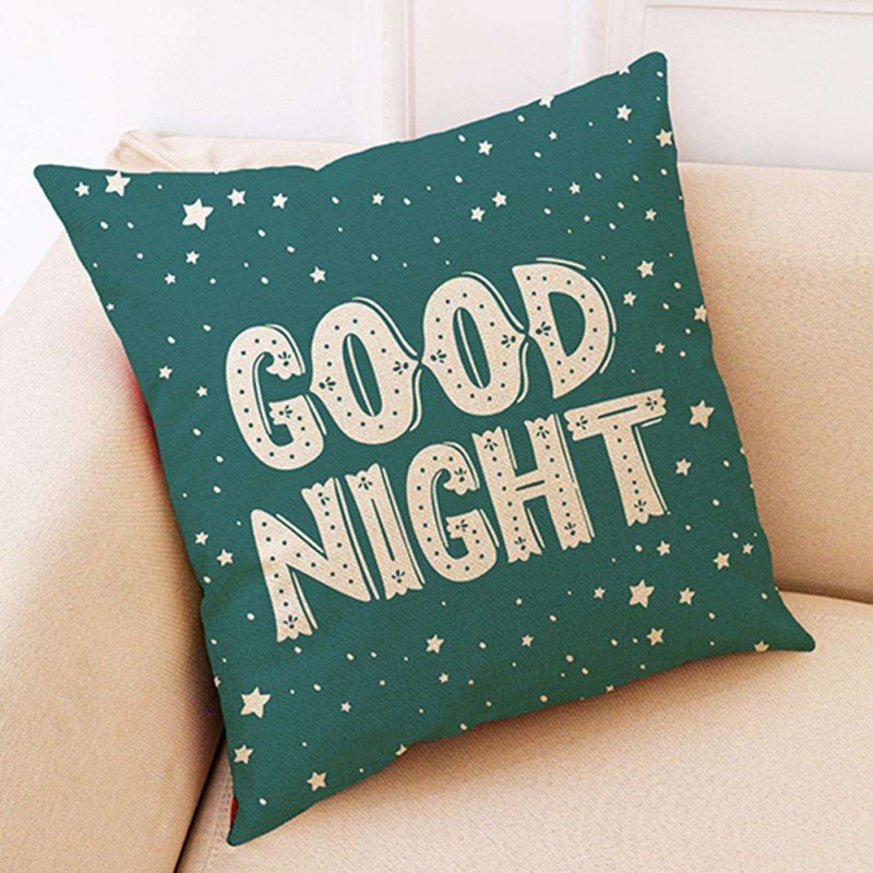 Star Pillow Case Cotton Linen Cushion Cover Pillow Cover Sofa Car Decor(2)