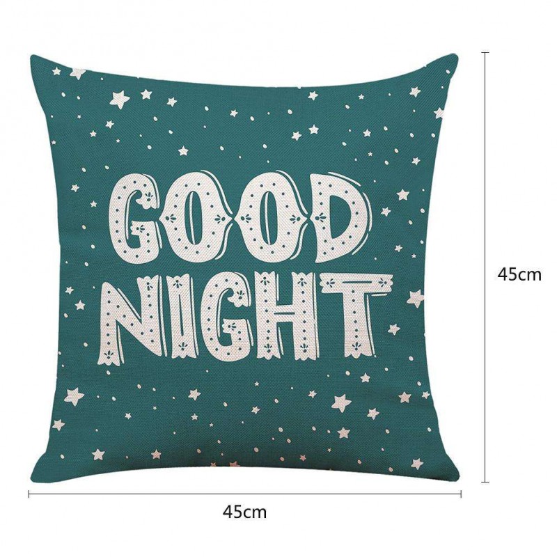 Star Pillow Case Cotton Linen Cushion Cover Pillow Cover Sofa Car Decor(2)