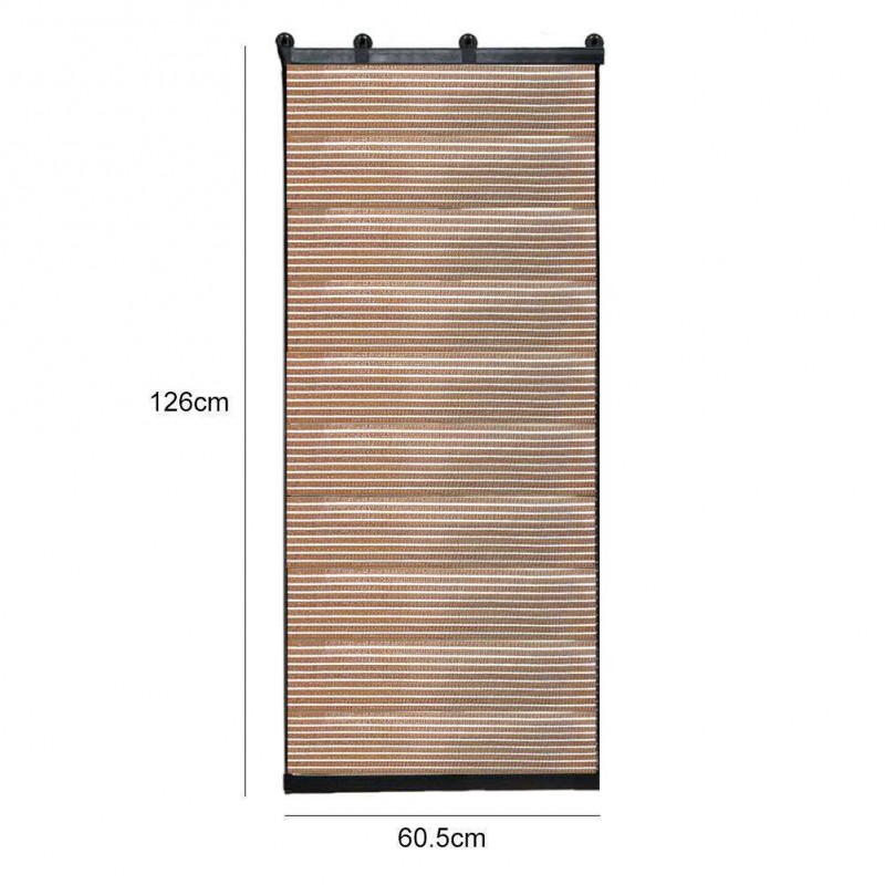 Balcony Window Sunshade Sunscreen Curtain Shutter Partition Purdah(Brown)