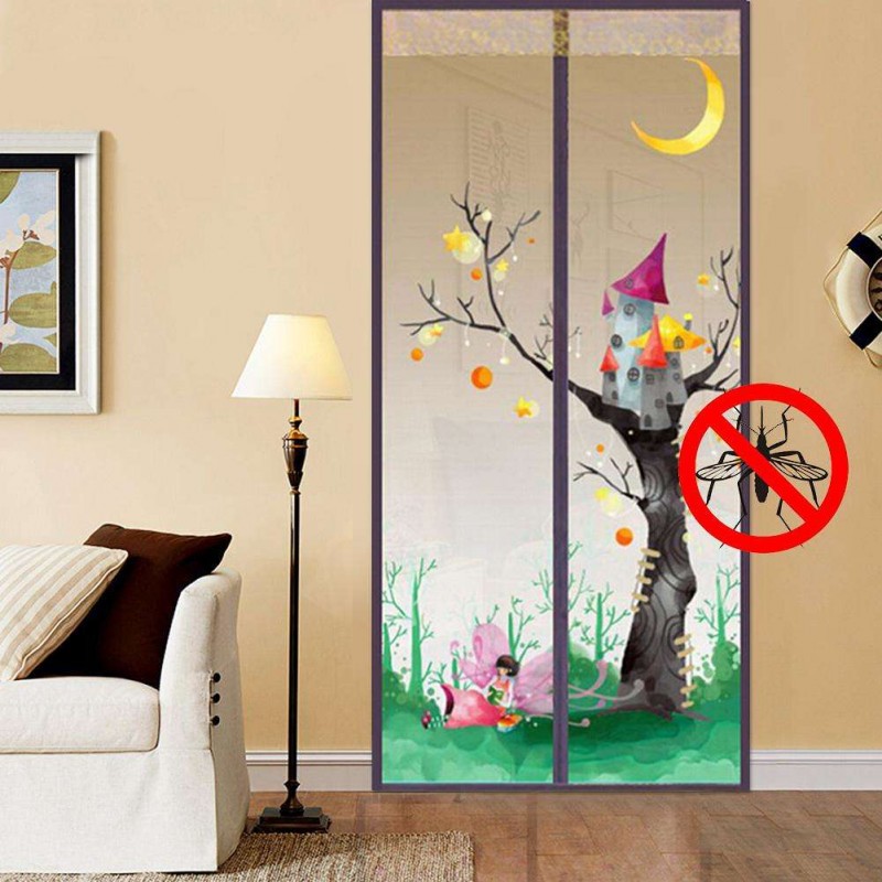 Magnetic Door Screen Curtain Anti-mosquito Curtain Insect Prevent Net(B)