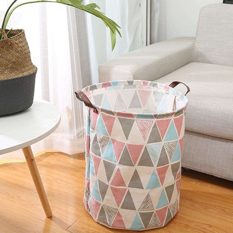 Waterproof Canvas Storage Bucket Folding Cartoon Animal Storage Box Article