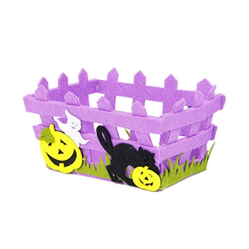 Halloween Felt Candy Basket Decorative S...