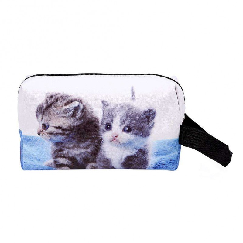 Fashion Women Waterproof 3D Cat Print Cl...