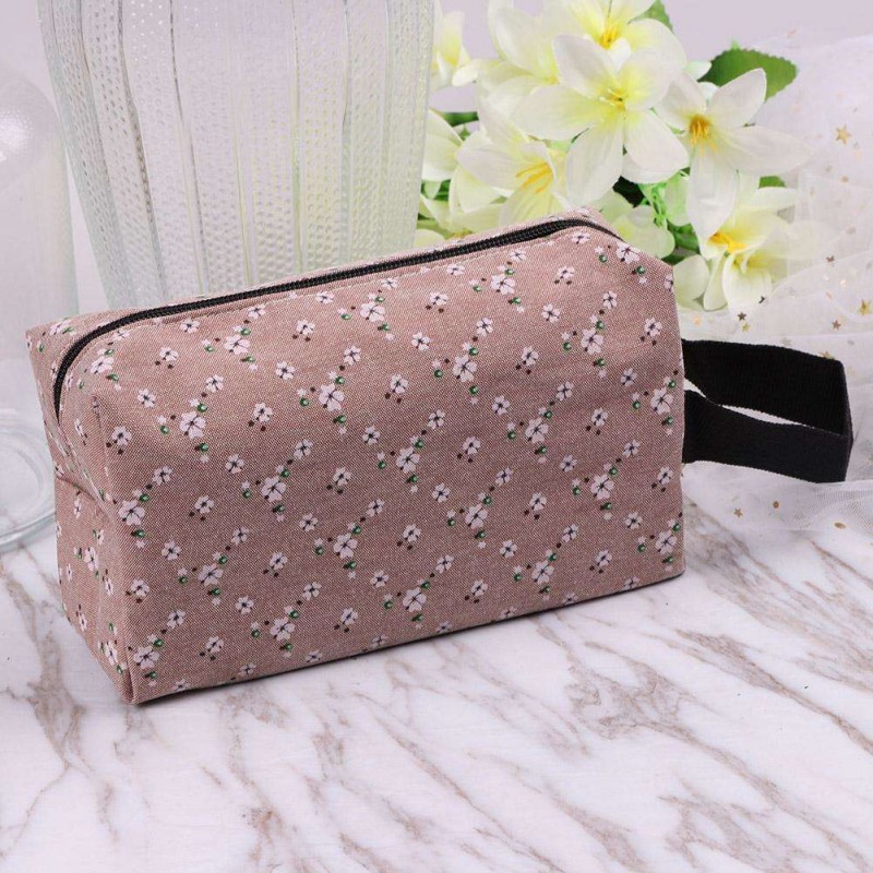 Fashion Women Waterproof Flower Print Clutch Casual Makeup Bags (51181033B)