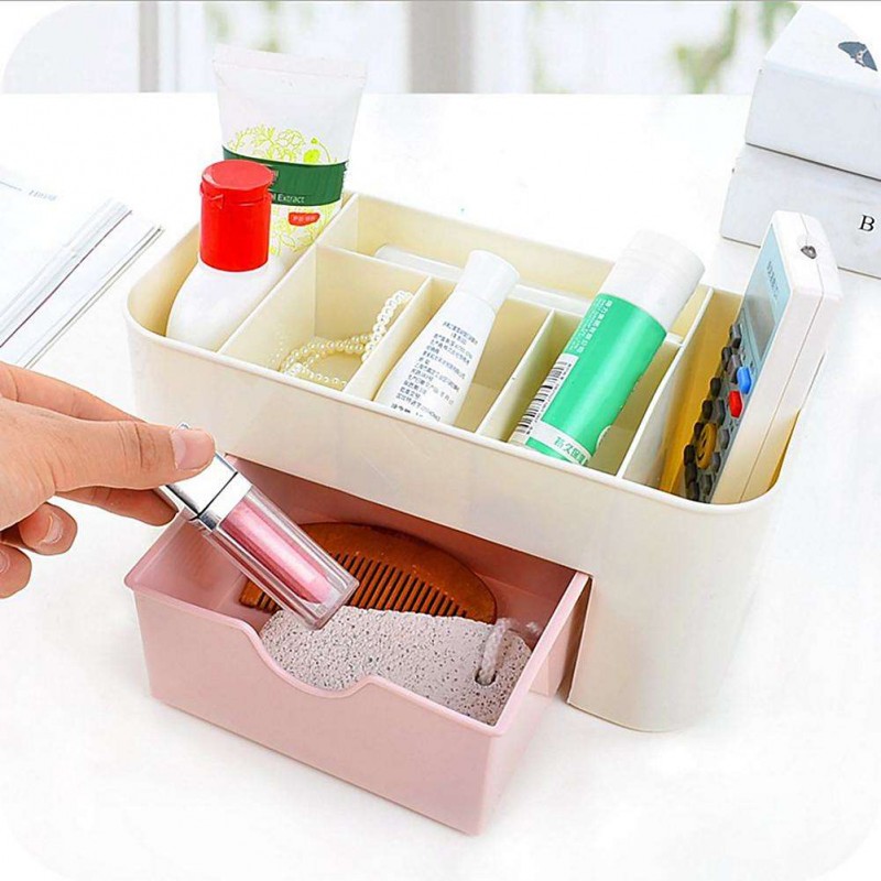 Makeup Storage Box Jewelry Drawer Organizer Cosmetics Plastic Boxes Case