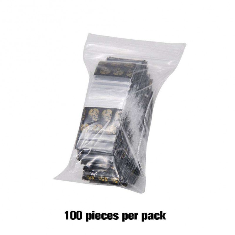 100pcs OPP Sealed Bags Tobacco Storage Bag Self Adhesive Seal Packaging Bag