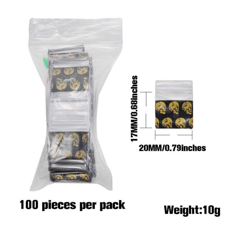 100pcs OPP Sealed Bags Tobacco Storage Bag Self Adhesive Seal Packaging Bag