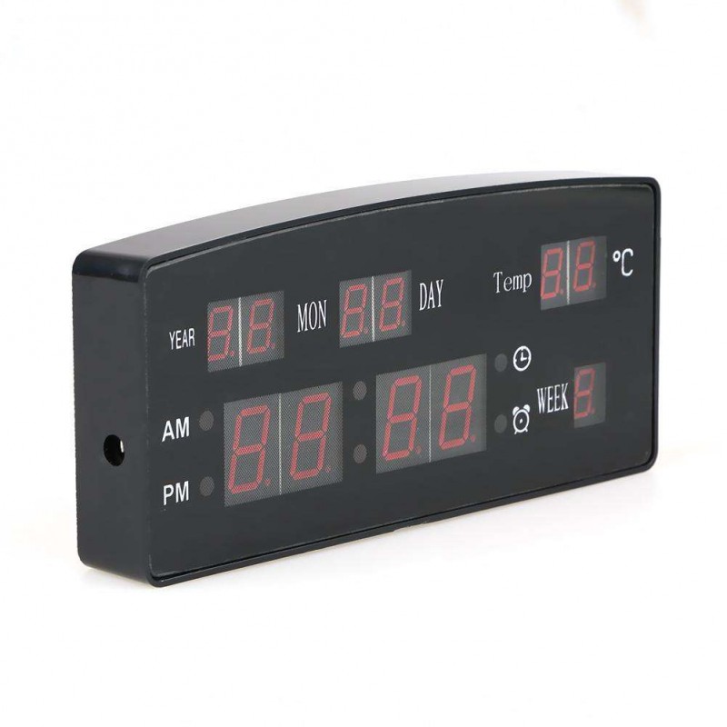 Electronic Voice Perpetual Calendar USB Digital Display Alarm Clock EU Plug