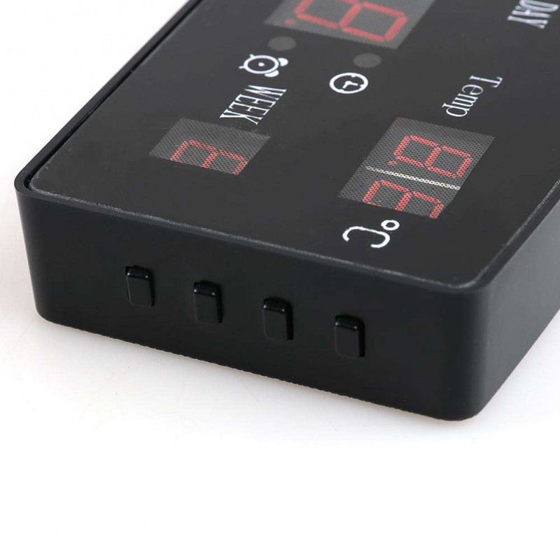 Electronic Voice Perpetual Calendar USB Digital Display Alarm Clock EU Plug