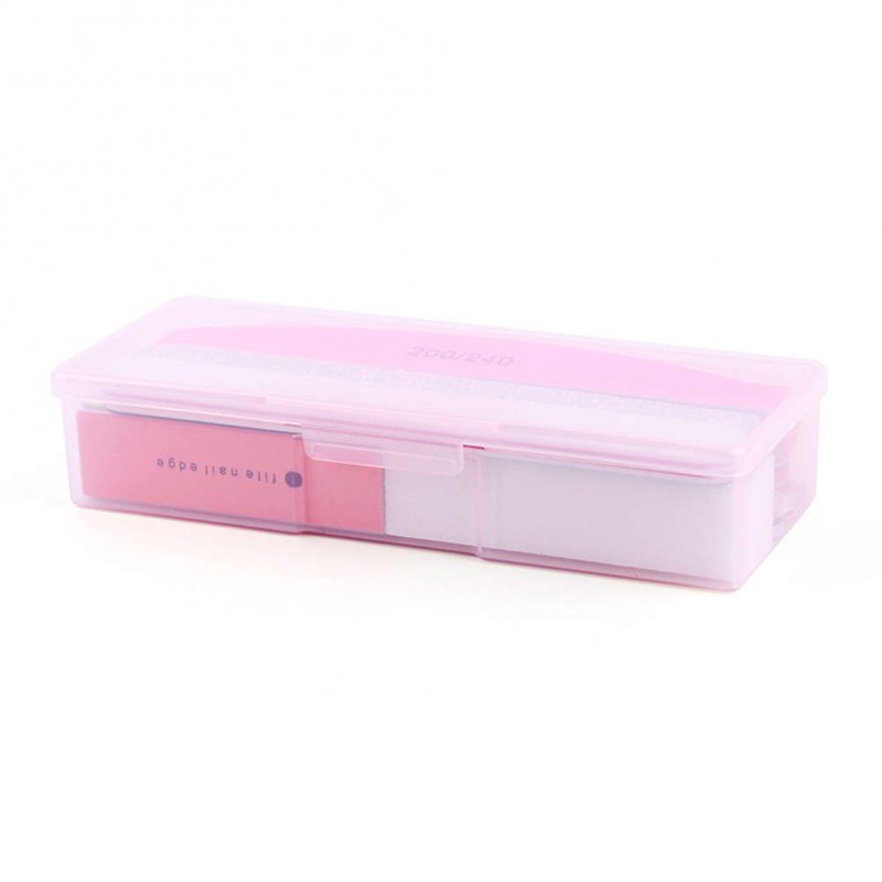 Transparent Plastic Storage Box Rectangular Nail Art Jewelry Organizer