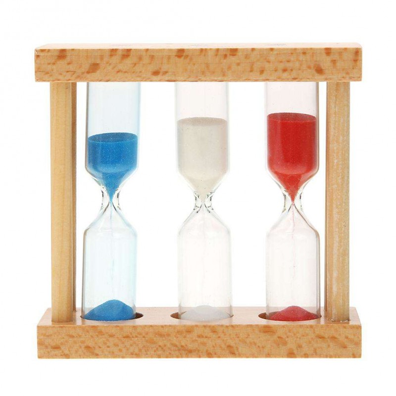 Creative 3/4/5 Minute Wood Hourglass Sandglass Sand Clock Timers Gift Decor