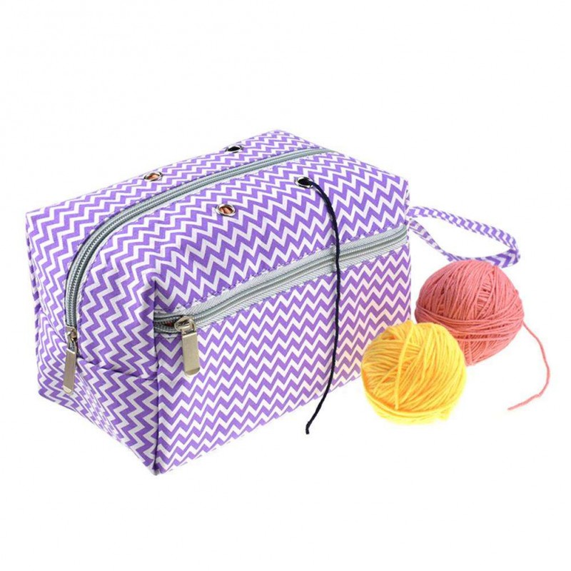 Crochet Hooks Knitting Yarn Portable Storage Bag Carring Case Holder (S)