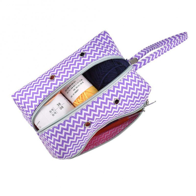 Crochet Hooks Knitting Yarn Portable Storage Bag Carring Case Holder (S)